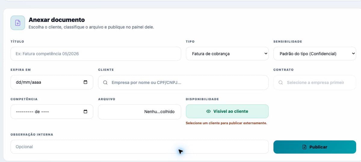 Captura relacionada à rota /documents/configuracao